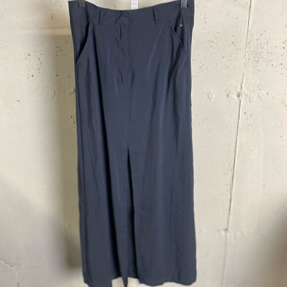 #308 MAX STUDIO High Slit Rayon Maxi Skirt - Picture 3 of 10